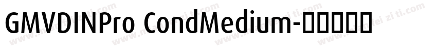 GMVDINPro CondMedium字体转换